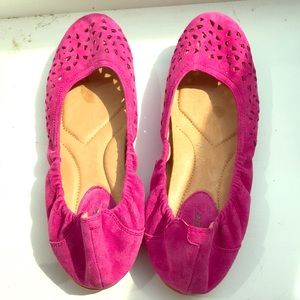 Earth breeze ballet flats fuchsia 9 like new